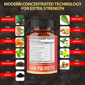 Vue des capsules de Saw Palmetto Agobi sur fond blanc