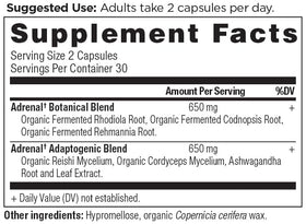Vue des capsules de soutien surrénalien Ancient Nutrition