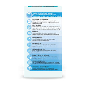 Vue des capsules Health and Her Probiotiques sur un fond neutre