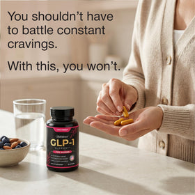 Vue des capsules vegan GLP-1 UNALTERED sur fond blanc