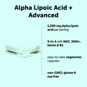Vue des capsules végétales Micro Ingredients Acide Alpha-Lipoïque+