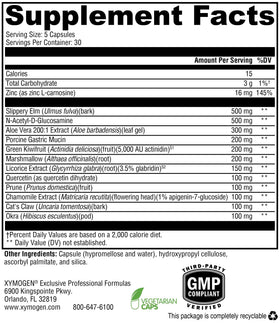 Vue des capsules XYMOGEN GI Balance