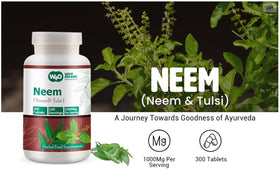 Vue des comprimés Neem Tulsi dans un bol