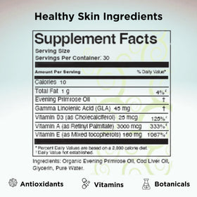 Vue des ingrédients du système de vitamines Innate Skin