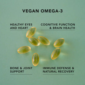 Vue des ingrédients naturels du complément Omega-3 AMANDEAN