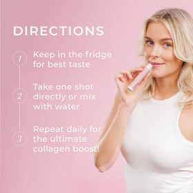 Vue des ingrédients sur l'emballage de Swedish Collagen