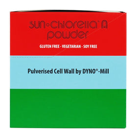 Vue des sachets de Sun Chlorella dans la boîte