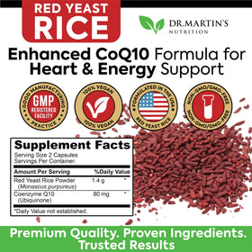 Vue détaillée de l'étiquette du complément alimentaire DR. MARTIN'S NUTRITION