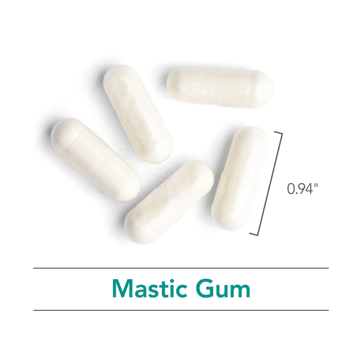 Vue du côté du flacon Mastic Gum Chios