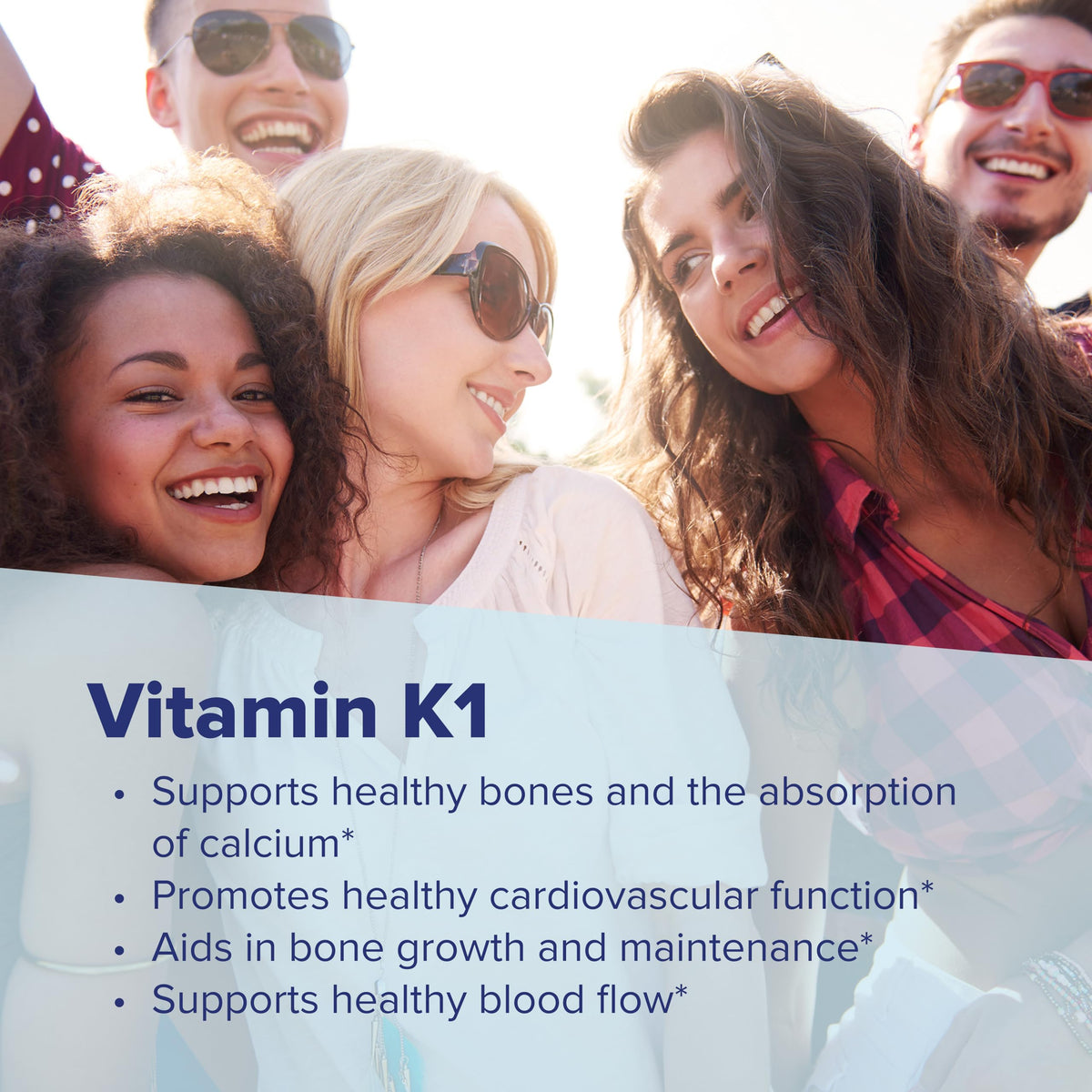 Vue du dessous de l'emballage Vitamine K1 500 mcg
