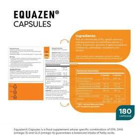 Vue du dessus du flacon Equazen Omega 3 & 6