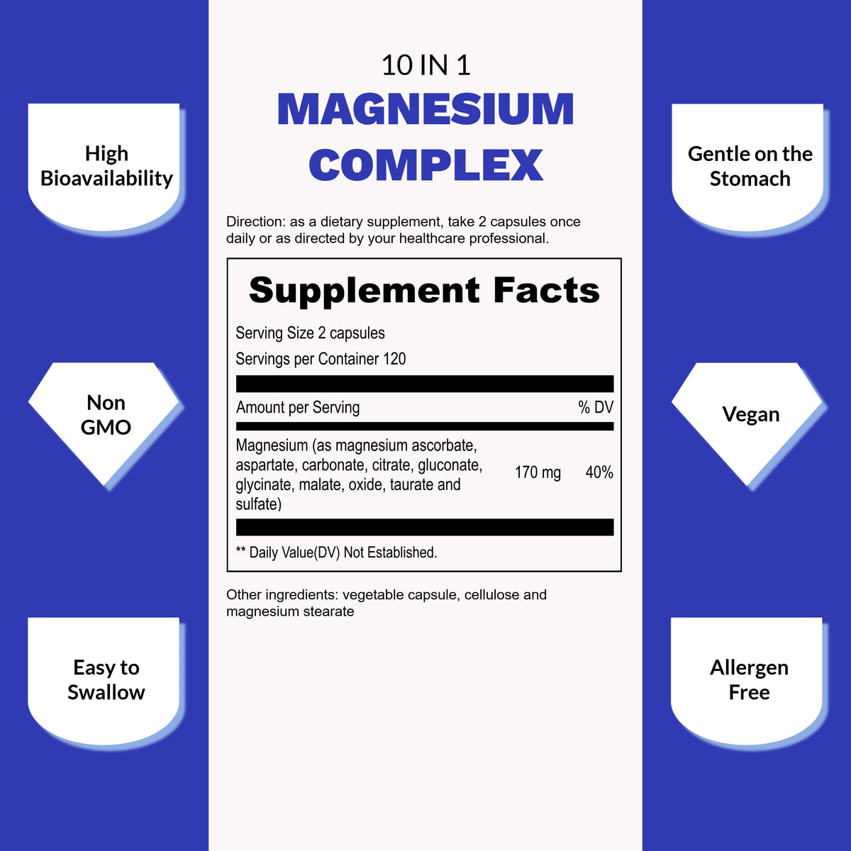 Vue du dessus du flacon UpNourish avec capsules