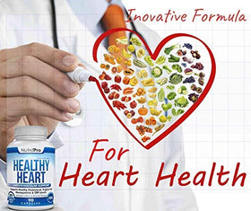 Vue du dos du flacon NutraPro Healthy Heart avec les informations nutritionnelles