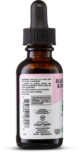 Vue du flacon d'extrait avec pipette en verre pour dosage