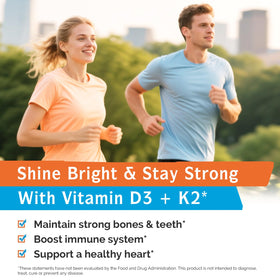 Vue du flacon d'Innate Vitality Vitamine D3 K2 ouvert