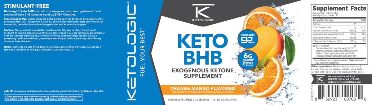 Vue du flacon de Ketologic BHB Keto avec une ambiance de bien-être