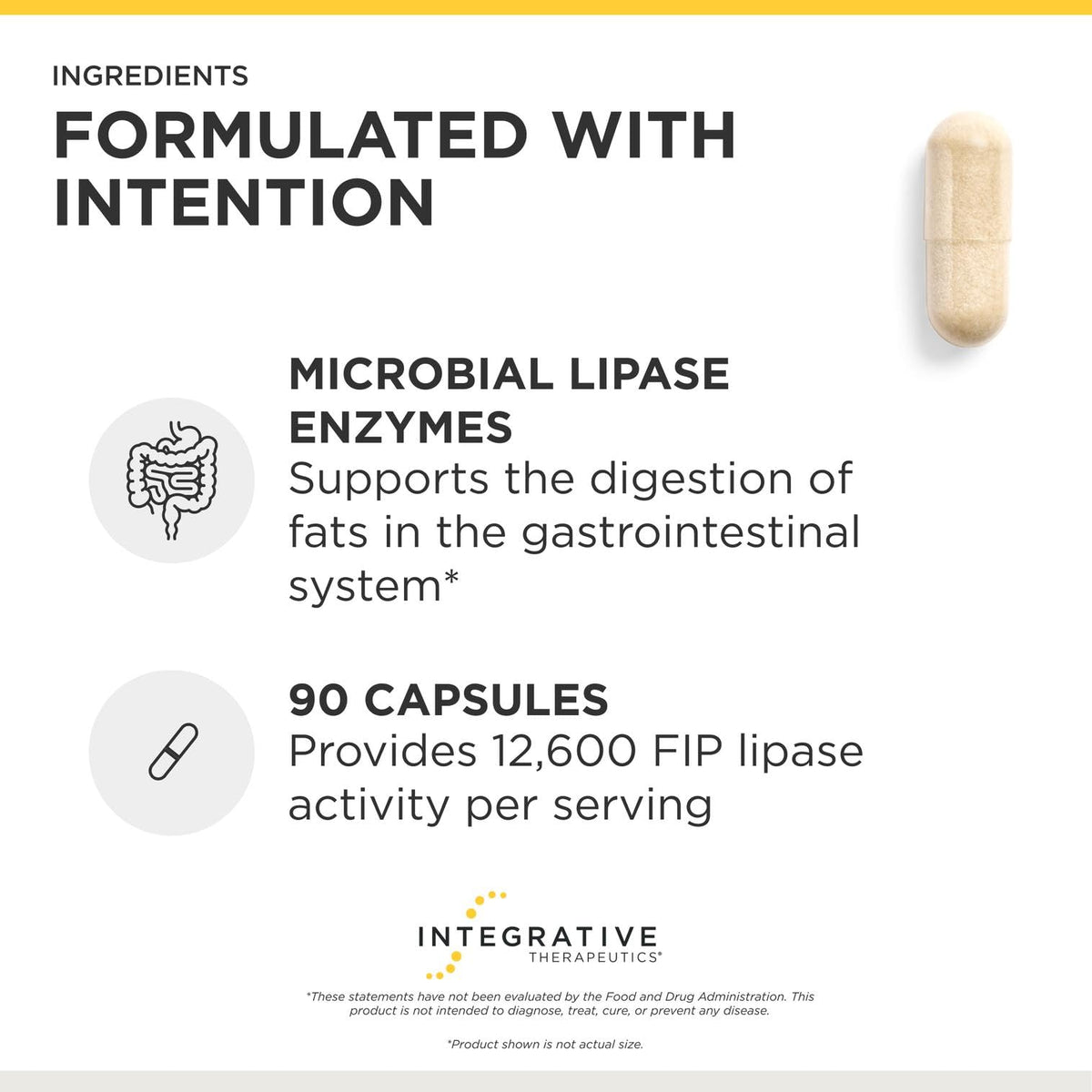 Vue du flacon de Lipase Concentrate-HP d'Integrative Therapeutics