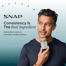 Vue du flacon de Lipase Snap Supplements ouvert