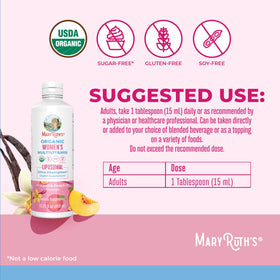 Vue du flacon de multivitamine MARYRUTH'S sur une table