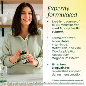Vue du flacon de multivitamines MegaFood avec capsules