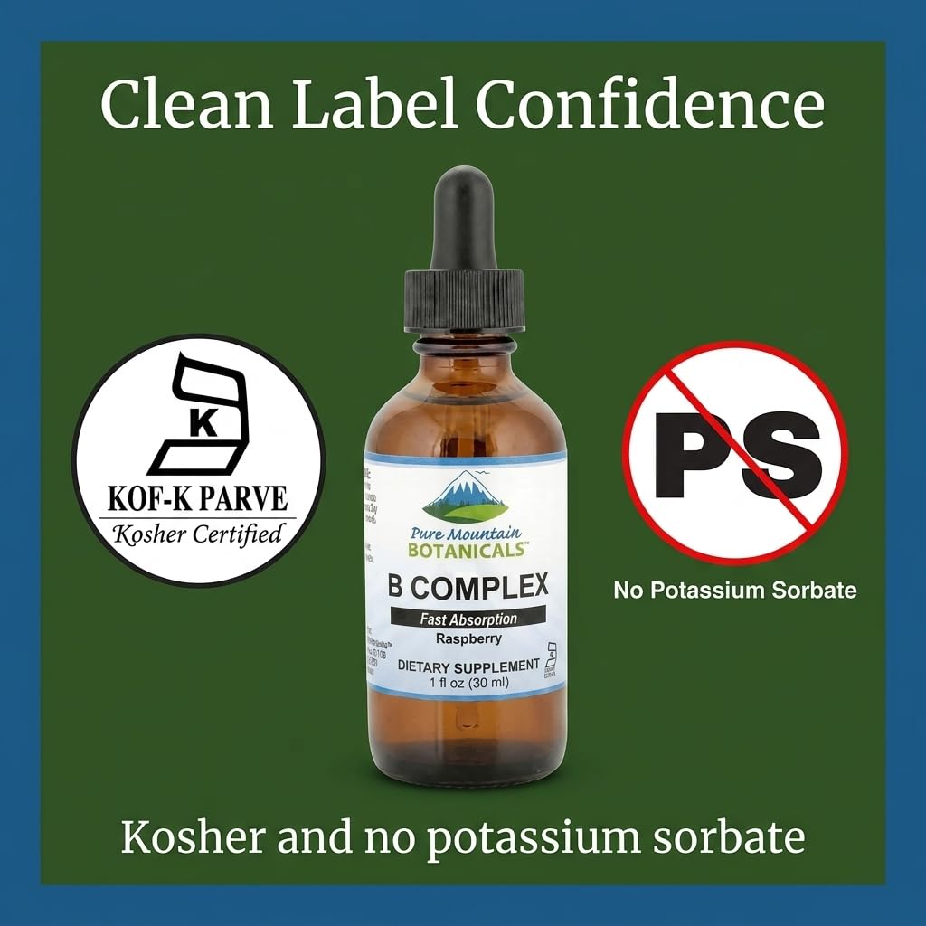 Vue du flacon de vitamines B avec dosage de 1 ml