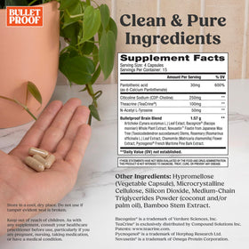 Vue du flacon des capsules Clarity & Focus Bulletproof