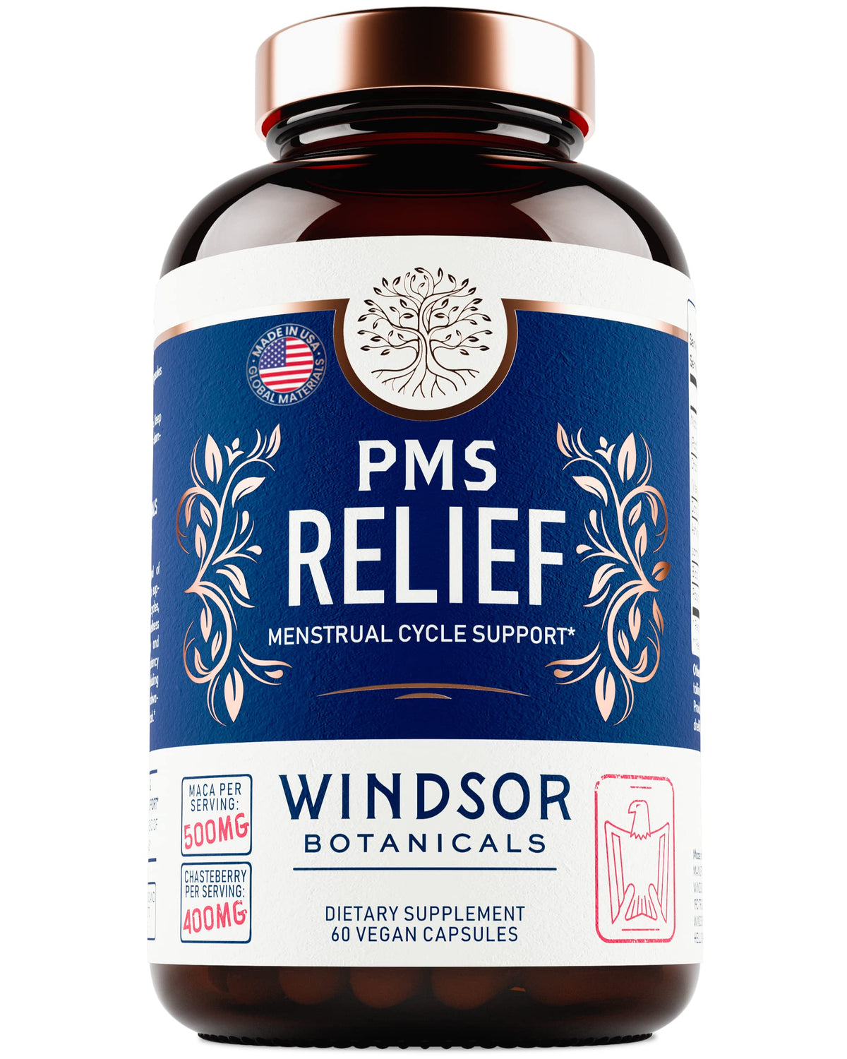 Vue du flacon WINDSOR BOTANICALS Complément Alimentaire PMS