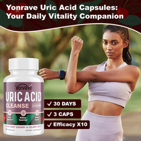 Vue du flacon Yonrave Uric Acid avec étiquette