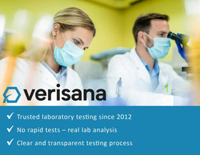 Vue du kit de test de fonction hépatique Verisana