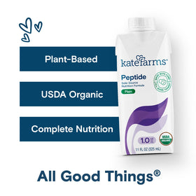 Vue du produit Kate Farms Peptide 1.0 en format liquide