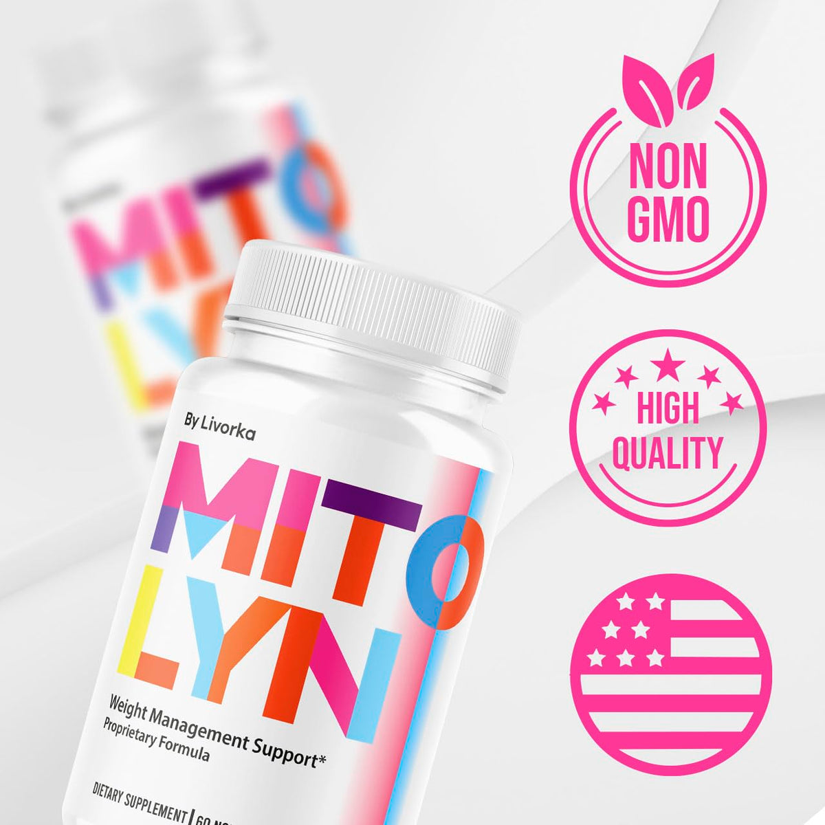 Vue du produit Mitolyn sur un fond naturel