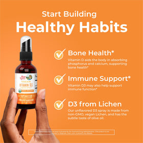 Vue du spray de vitamine D3 MARYRUTH'S avec dosage