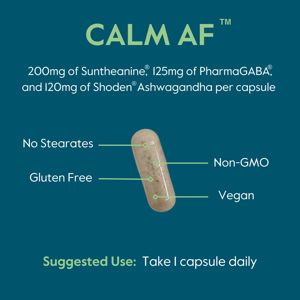 Vue latérale de BESTVITE Calm AF avec dosage