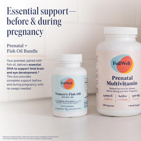 Vue latérale de FullWell Multivitamine Prénatale Femme