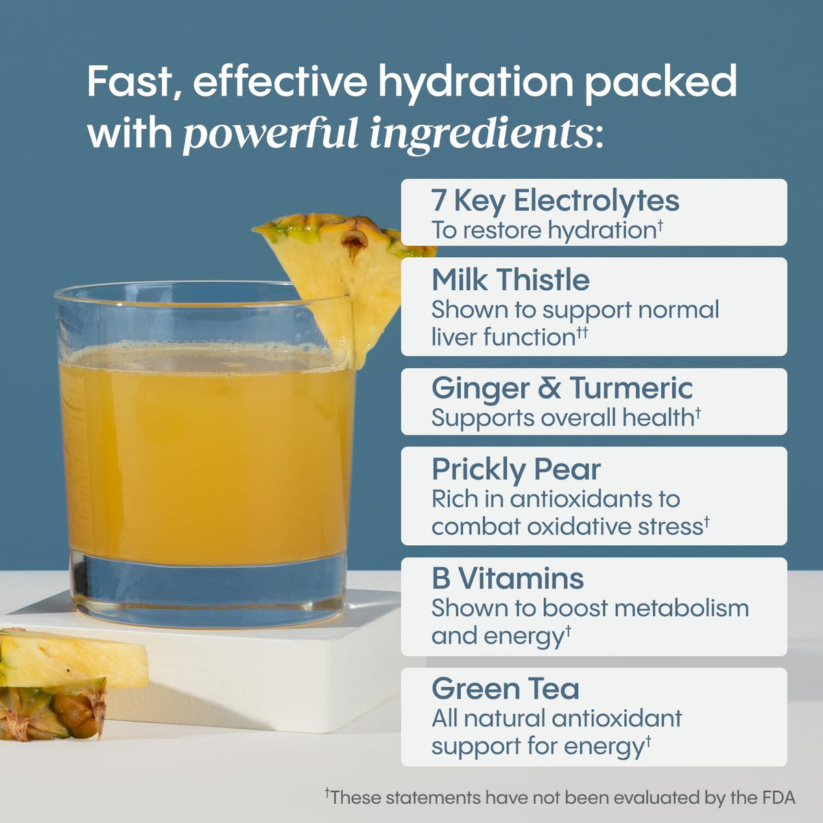 Vue latérale de la boisson Hydralyte avec électrolytes