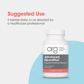 Vue latérale de la boîte d'Allergy Research Group Advanced NeuroPlus