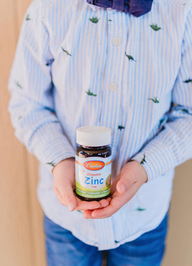 Vue latérale de la boîte de Carlson Zinc 5 mg