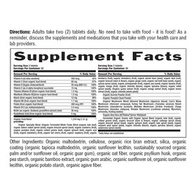 Vue latérale de la boîte de Country Life Multivitamines Organiques pour Hommes