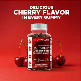 Vue latérale de la boîte de gummies Vitamatic