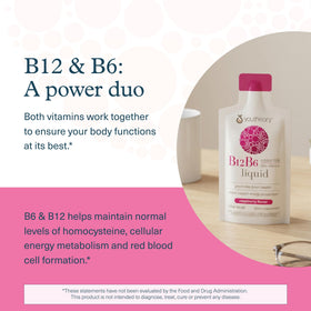 Vue latérale de la boîte Youtheory B12B6 Liquide