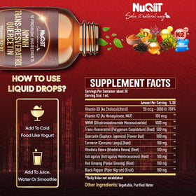 Vue latérale de la bouteille NUQIIT 10in1 NMNH 1000mg
