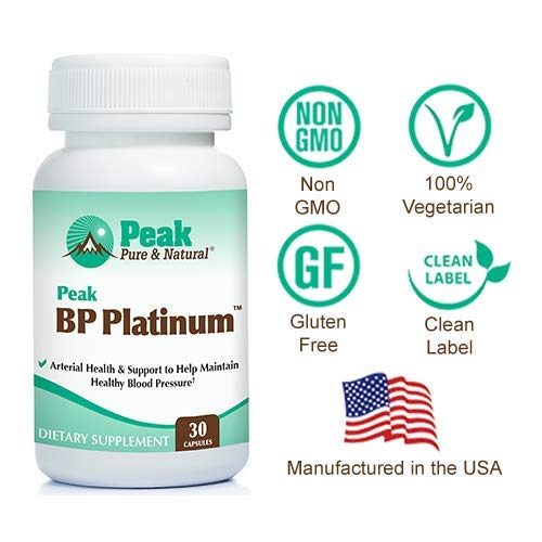 Vue latérale de Peak BP Platinum 30 Capsules