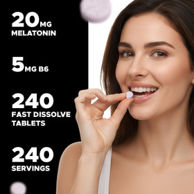 Vue latérale de Vitabod Melatonin 20 mg