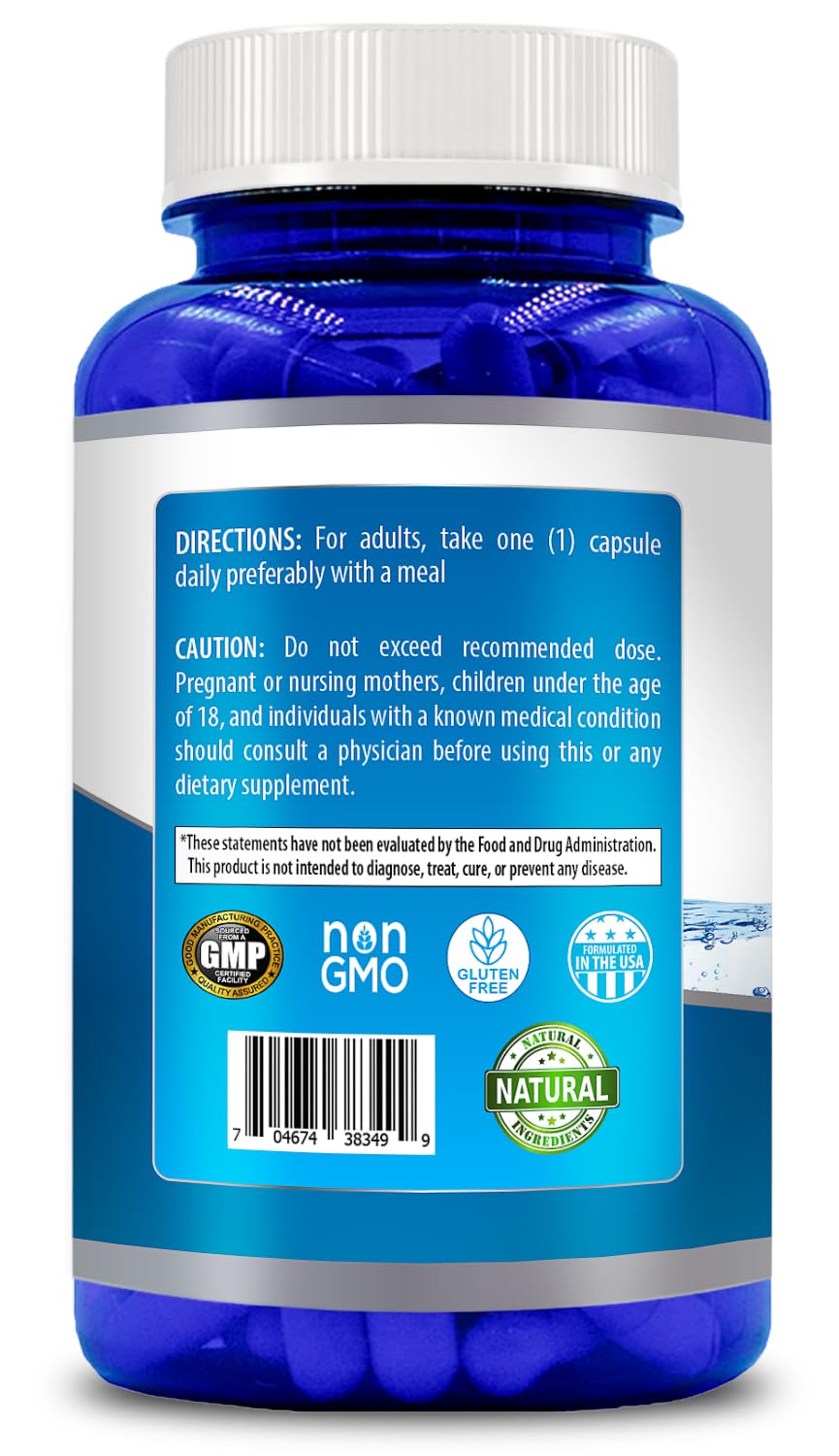 Vue latérale des capsules CoQ10 200mg