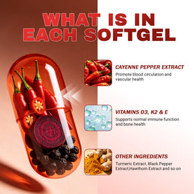 Vue latérale des capsules CURAIY Aurivita Capsaicin