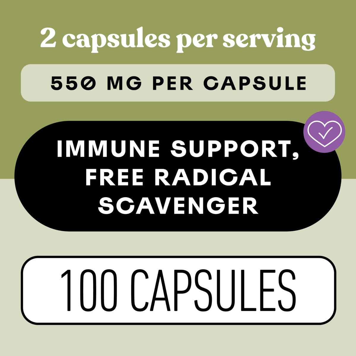 Vue latérale des capsules d'extrait de feuille d'olivier 550mg