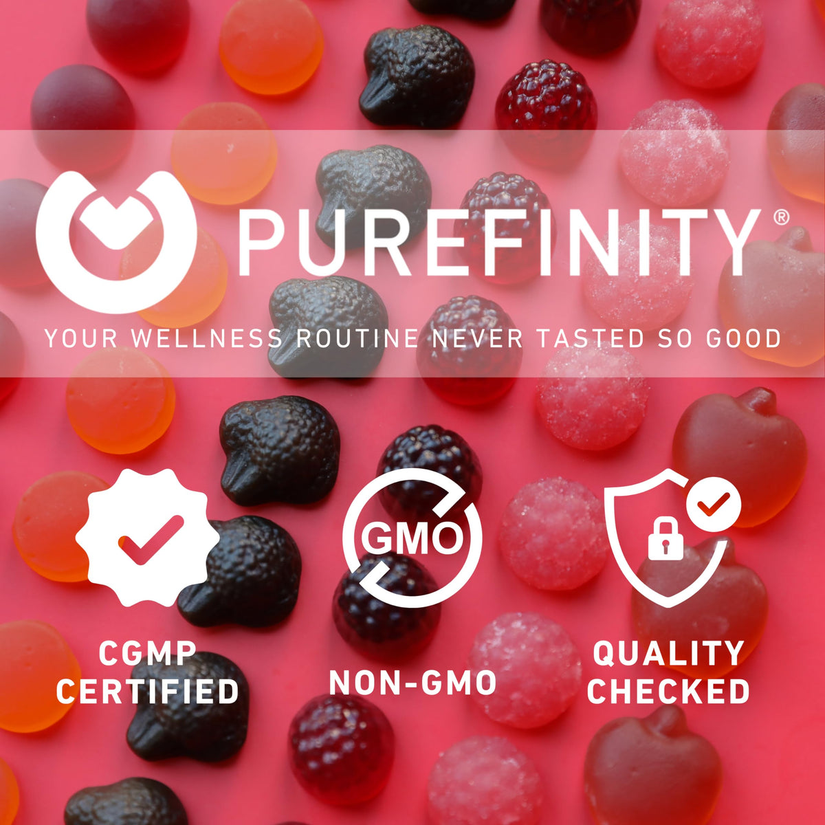 Vue latérale des capsules de cerise PUREFINITY.