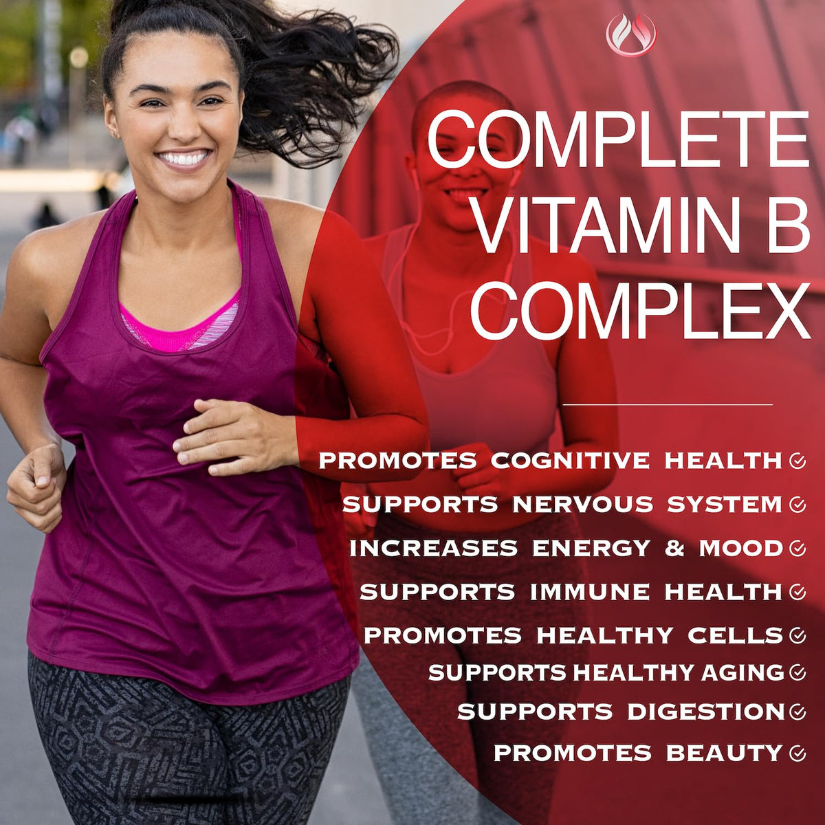 Vue latérale des capsules de Vitamines B12
