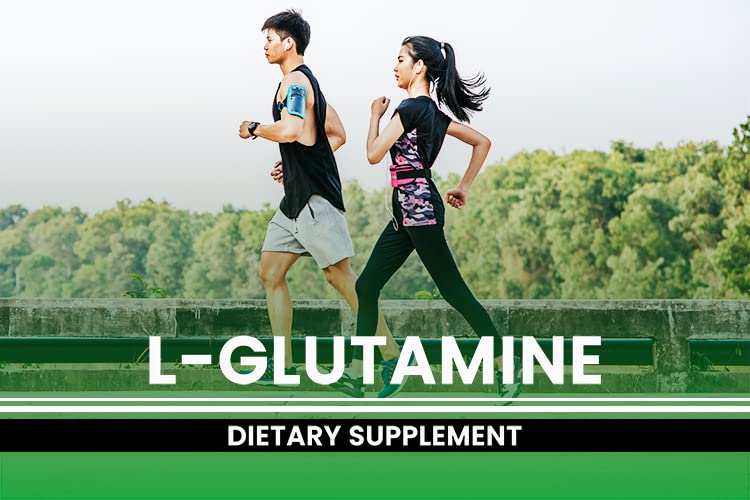 Vue latérale des capsules L-Glutamine PURE ORIGINAL INGREDIENTS