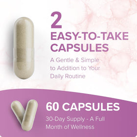 Vue latérale des capsules Rosabella Saffran dans une main